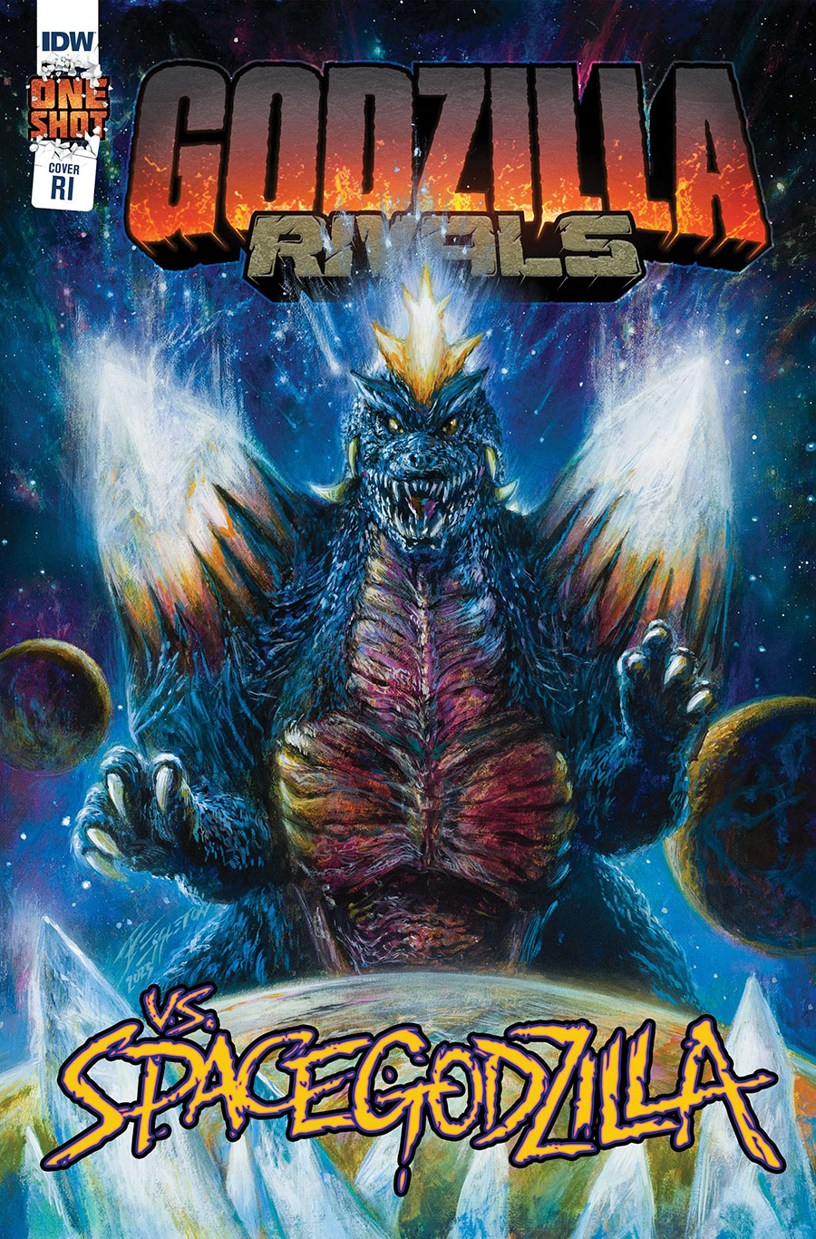 Godzilla Rivals vs Spacegodzilla #1 (One Shot) Cover C Incentive Bob Eggleton Variant Cover
