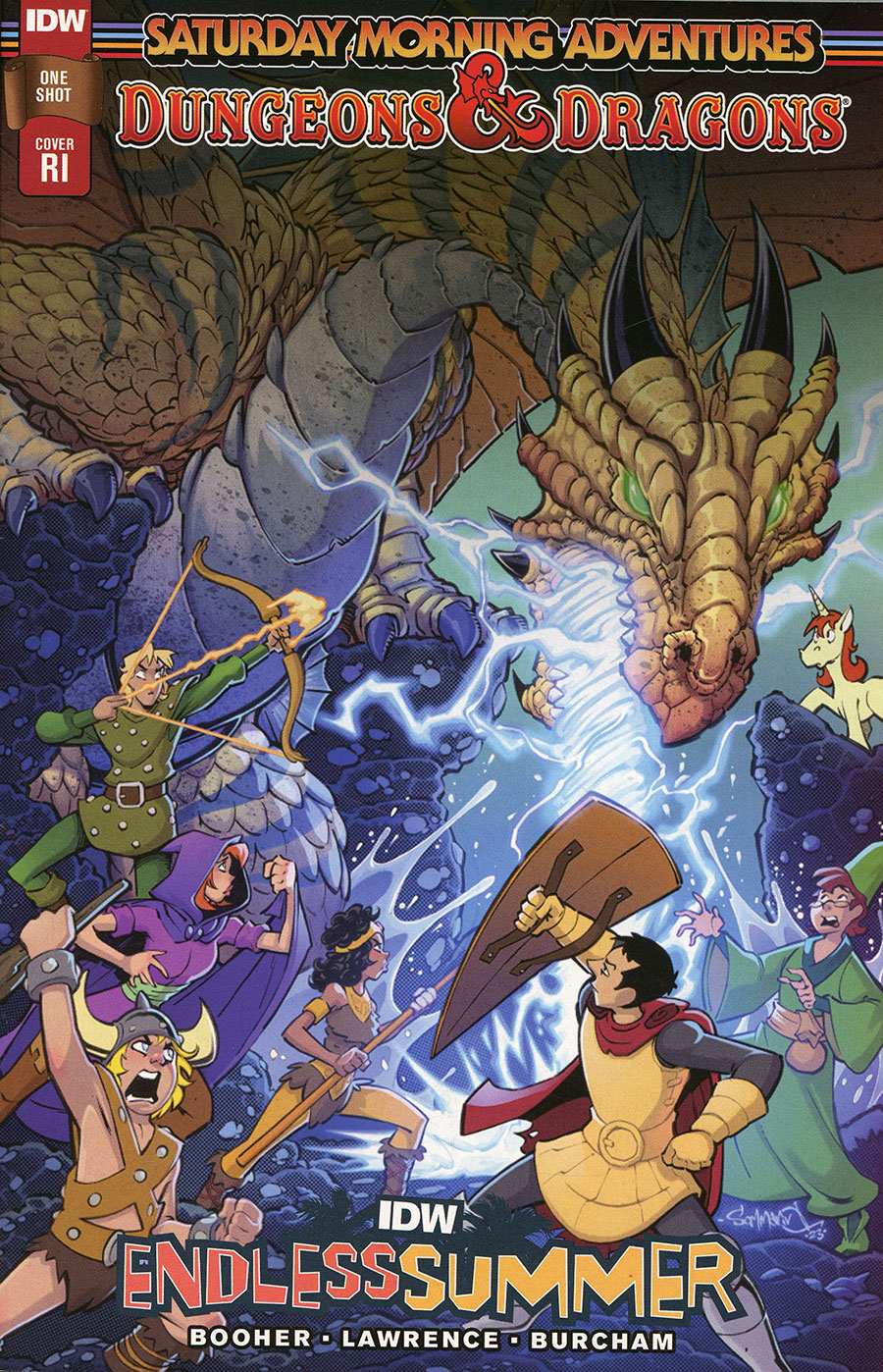 IDW Endless Summer Dungeons & Dragons Saturday Morning Adventures #1 (One Shot) Cover D Incentive Jon Sommariva Variant Cover