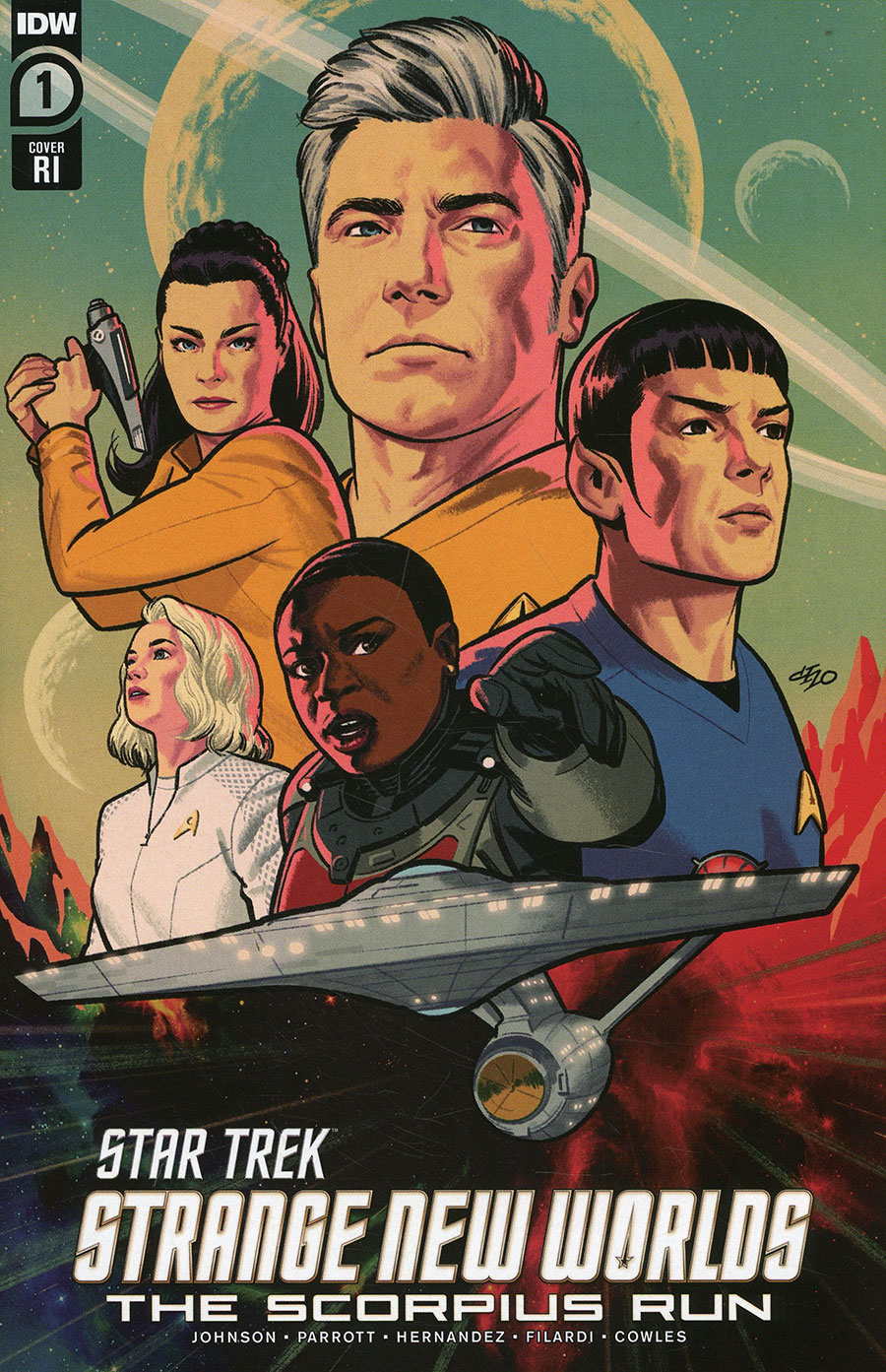 Star Trek Strange New Worlds Scorpius Run #1 Cover E Incentive Mike Cho Variant Cover