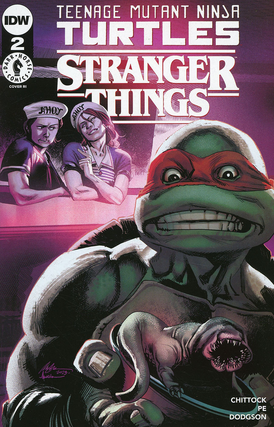 Teenage Mutant Ninja Turtles x Stranger Things #2 Cover G Incentive Rafael Albuquerque Variant Cover