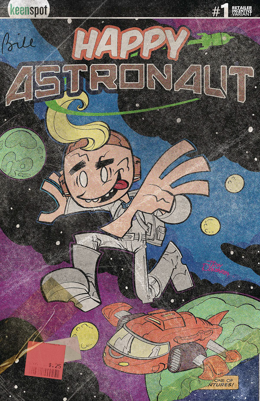 Happy Astronaut #1 Cover E Incentive Troy Dongarra & Matt Rodgers Weathered Variant Cover