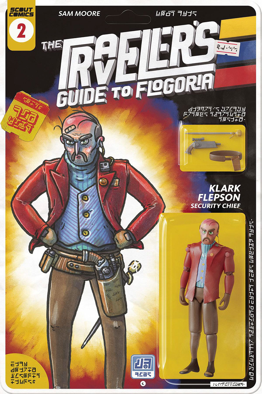 Travelers Guide To Flogoria #2 Cover B Incentive Sam Moore Action Figure Variant Cover