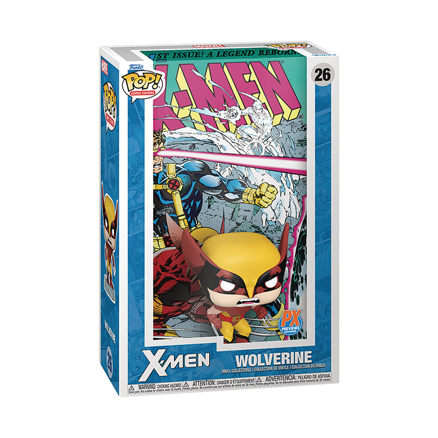 POP Comic Cover Marvel X-Men #1 Wolverine Previews Exclusive Vinyl Bobble Head
