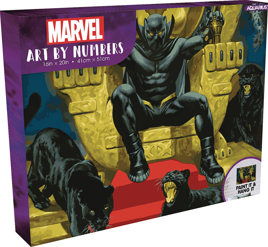 Marvel Black Panther Art By Numbers Painting Kit