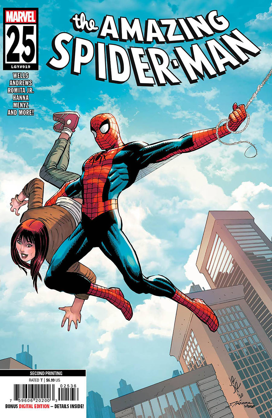 Amazing Spider-Man Vol 6 #25 Cover L 2nd Ptg Incentive John Romita Jr Variant Cover