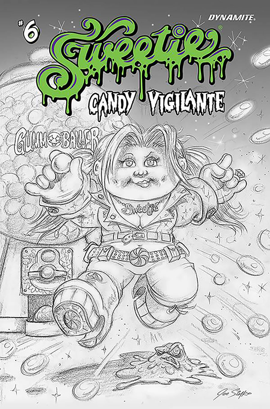 Sweetie Candy Vigilante #6 Cover I Incentive Joe Simko Sketch Cover