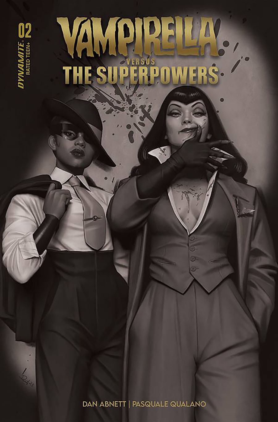 Vampirella vs The Superpowers #2 Cover Q Incentive Rebeca Puebla Black & White Cover