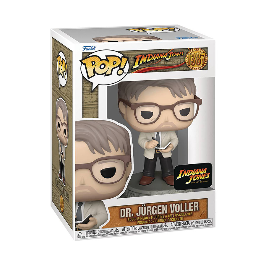 POP Movies Indiana Jones And The Dial Of Destiny Dr Jurgen Voller Vinyl Bobble Head