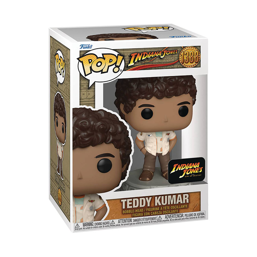 POP Movies Indiana Jones And The Dial Of Destiny Teddy Kumar Vinyl Bobble Head