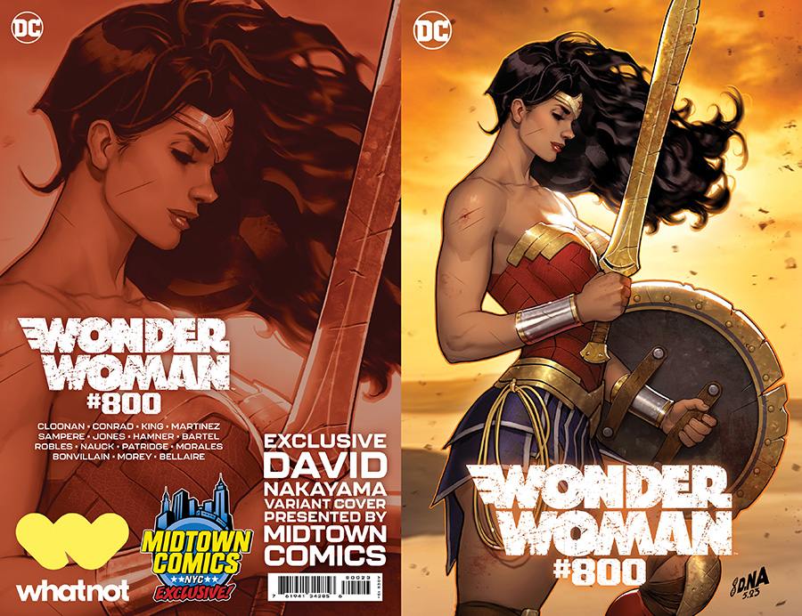 Wonder Woman Vol 5 #800  Midtown Exclusive David Nakayama Color Full Dress Variant