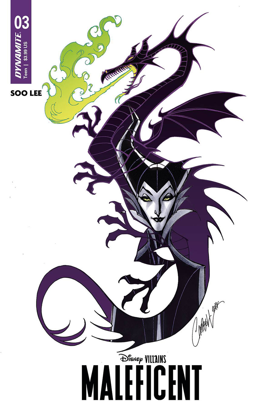 Disney Villains Maleficent #3 Cover O Variant J Scott Campbell Cover