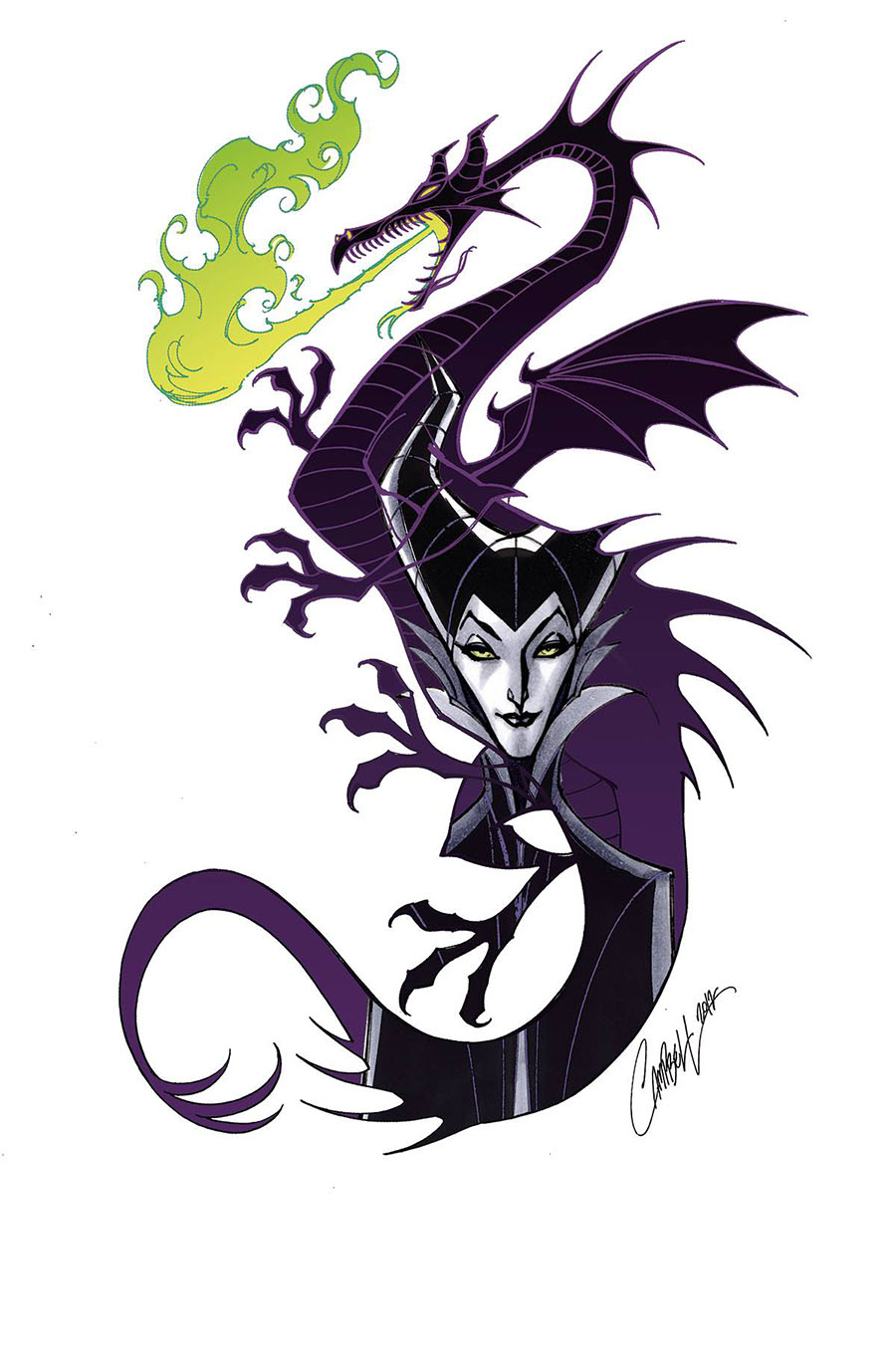 Disney Villains Maleficent #3 Cover T Incentive J Scott Campbell Virgin Cover