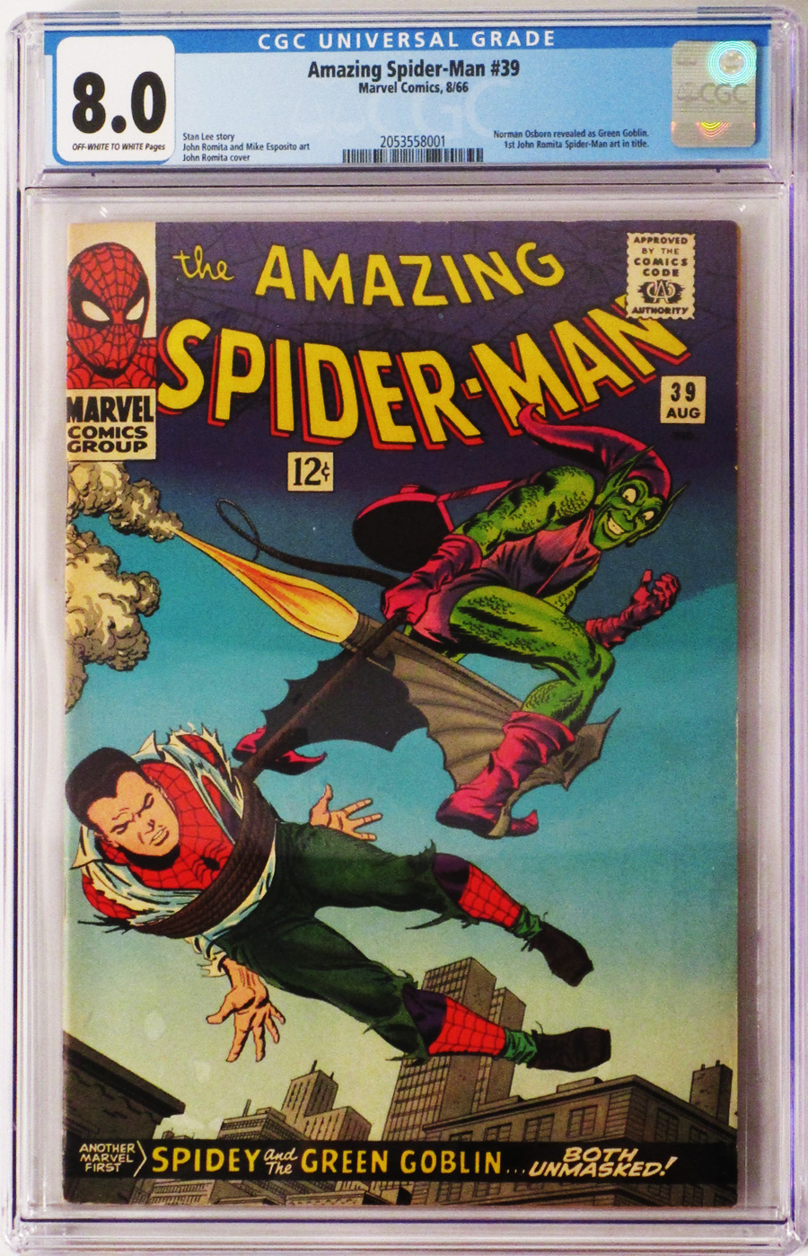 Amazing Spider-Man #39 Cover C CGC 8.0