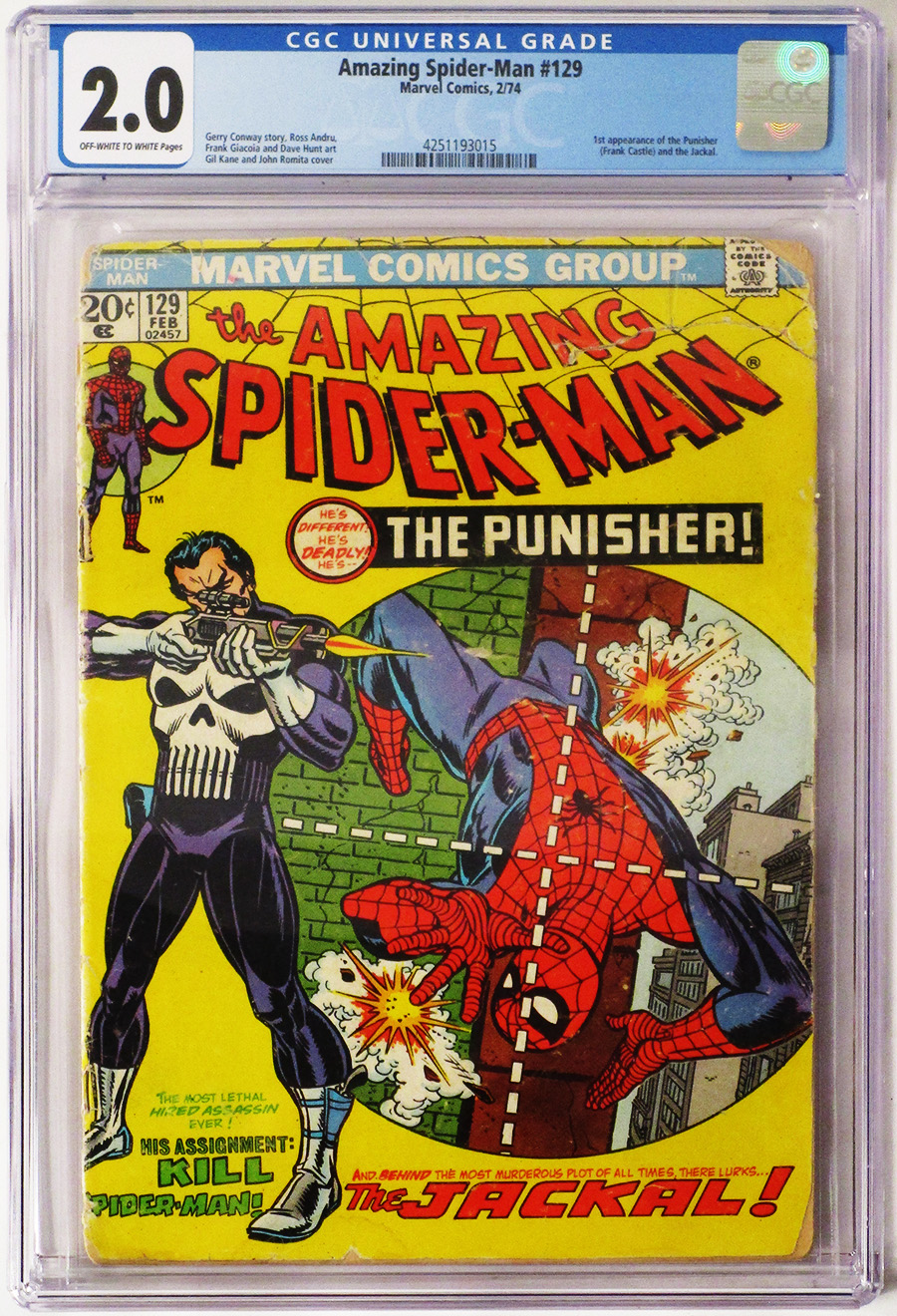 Amazing Spider-Man #129 Cover I CGC 2.0