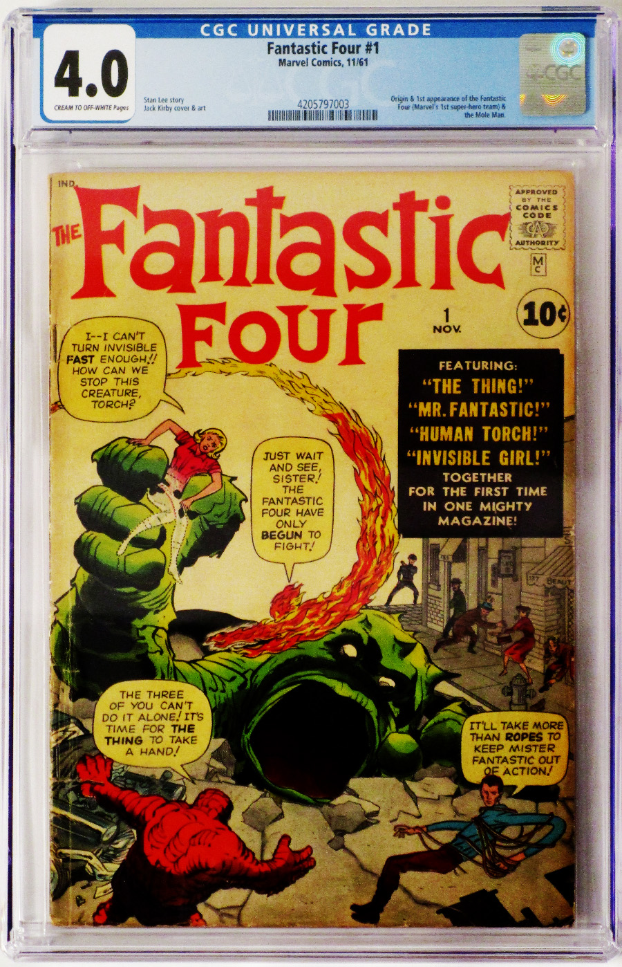 Fantastic Four #1 Cover E CGC 4.0