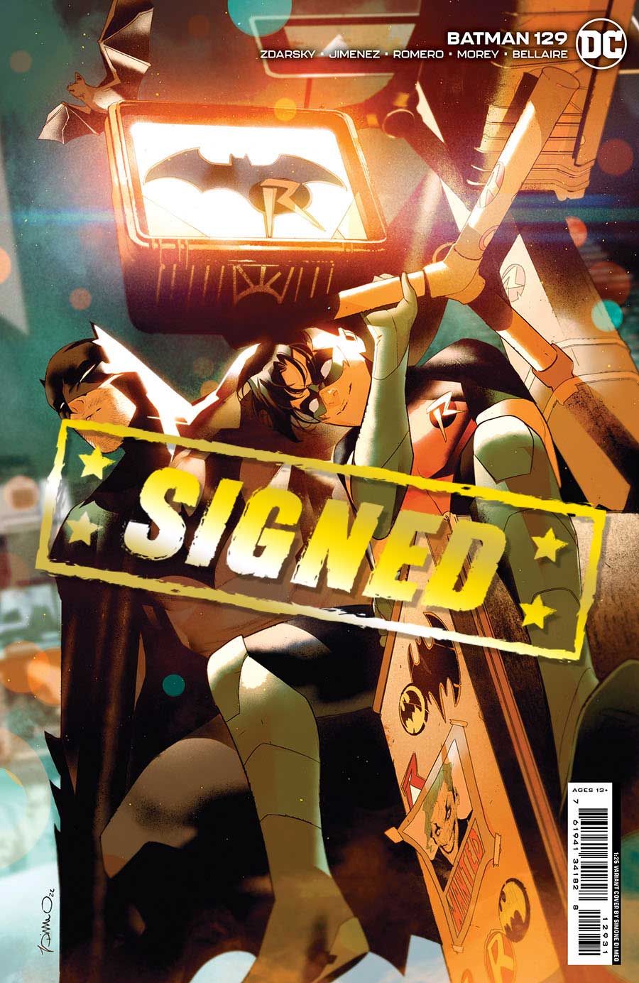 Batman Vol 3 #129 Cover G Incentive Simone Di Meo Card Stock Variant Cover Signed By Simone Di Meo