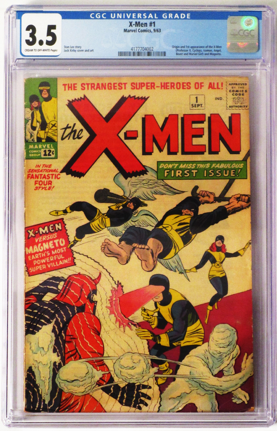 X-Men Vol 1 #1 Cover E CGC Graded 3.5