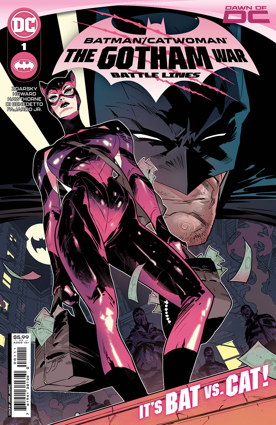 Batman Catwoman The Gotham War Battle Lines #1 (One Shot) Cover A Regular Jorge Jimenez Cover (The Gotham War Part 1)