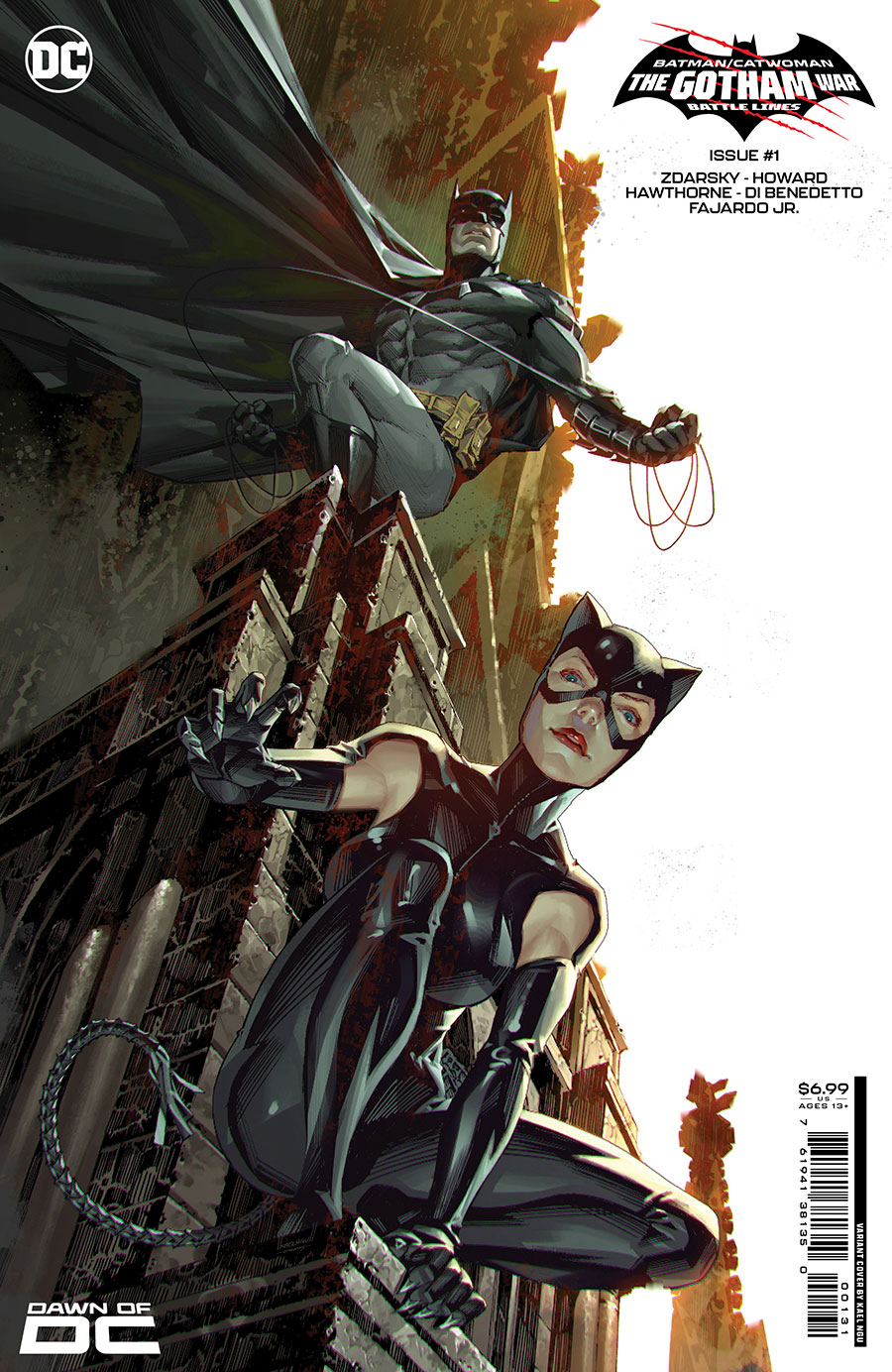Batman Catwoman The Gotham War Battle Lines #1 (One Shot) Cover C Variant Kael Ngu Card Stock Cover (The Gotham War Part 1)