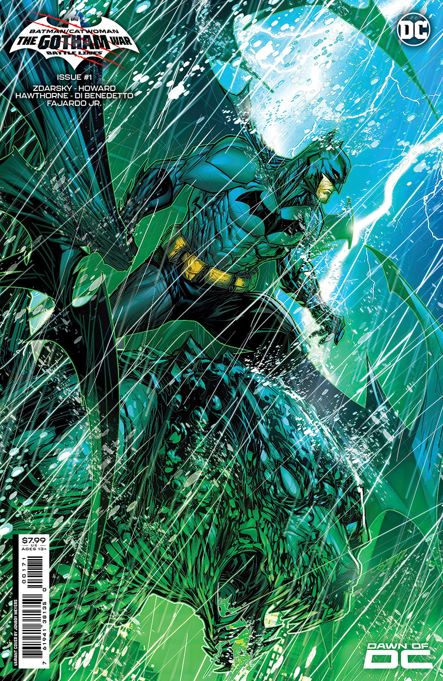 Batman Catwoman The Gotham War Battle Lines #1 (One Shot) Cover E Variant Jonboy Meyers Foil Cover (The Gotham War Part 1)