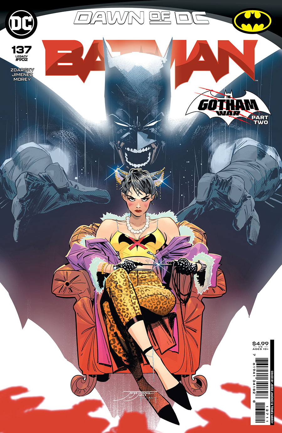 Batman Vol 3 #137 Cover A Regular Jorge Jimenez Cover (The Gotham War Part 2)