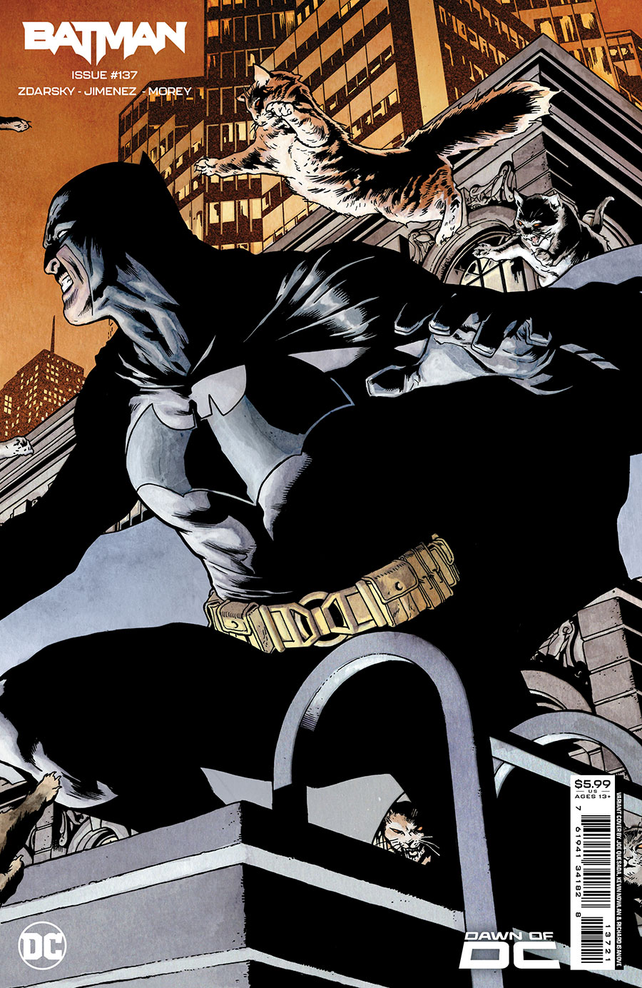 Batman Vol 3 #137 Cover B Variant Joe Quesada Connecting Card Stock Cover (The Gotham War Part 2)