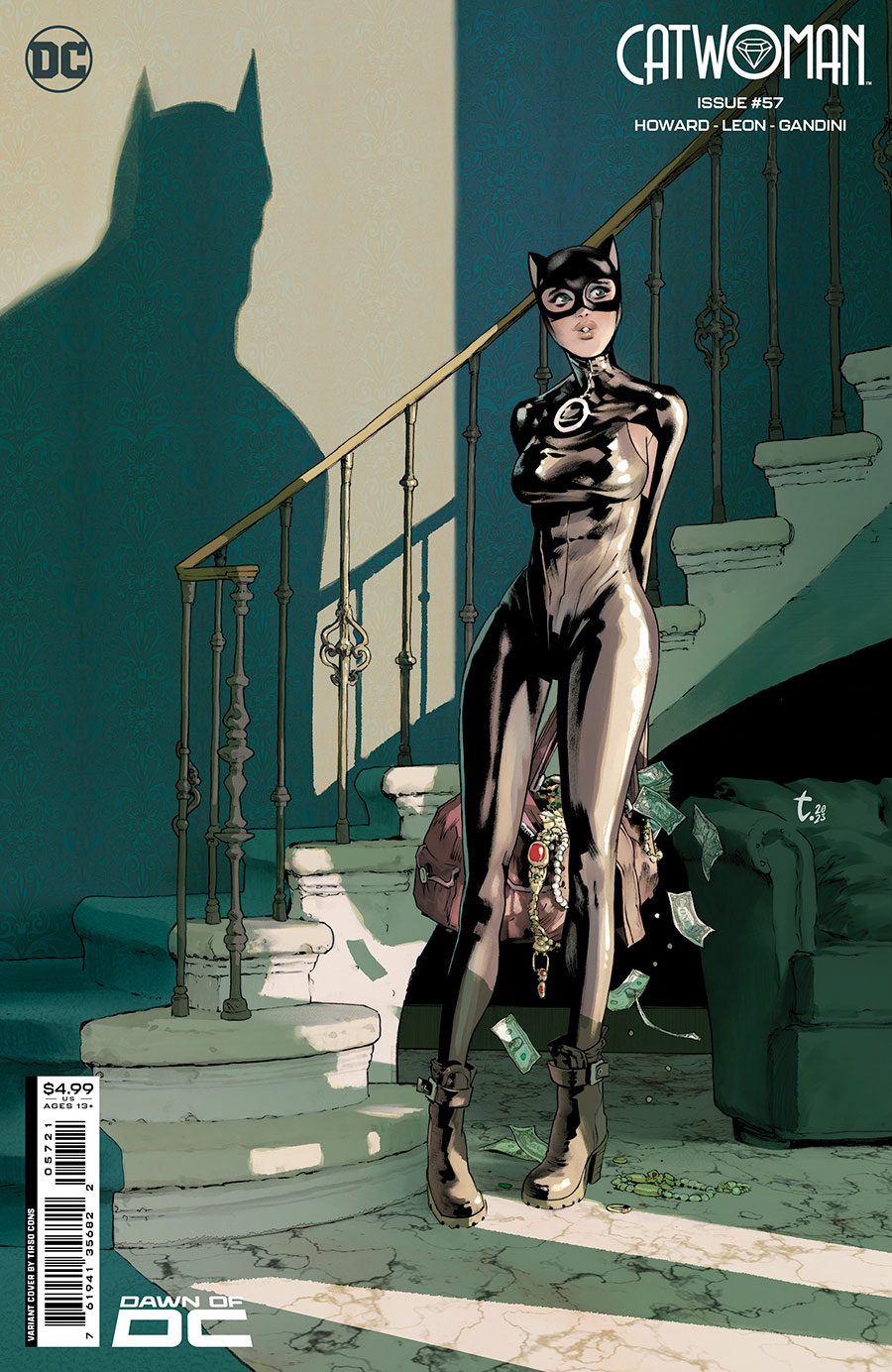 Catwoman Vol 5 #57 Cover B Variant Tirso Cons Card Stock Cover (The Gotham War Part 3)