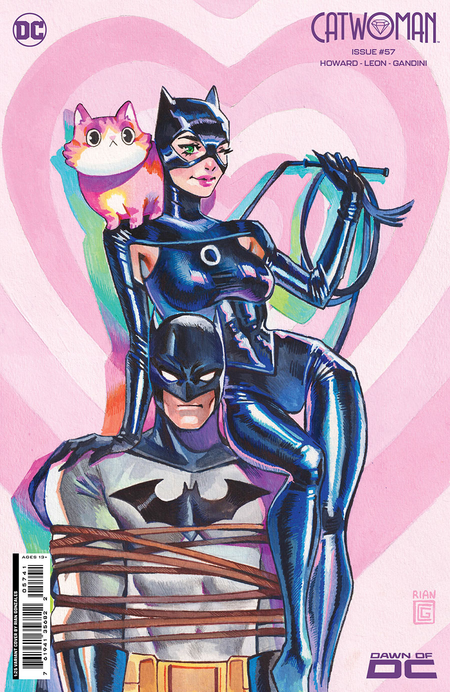 Catwoman Vol 5 #57 Cover E Incentive Rian Gonzales Card Stock Variant Cover (The Gotham War Part 3)