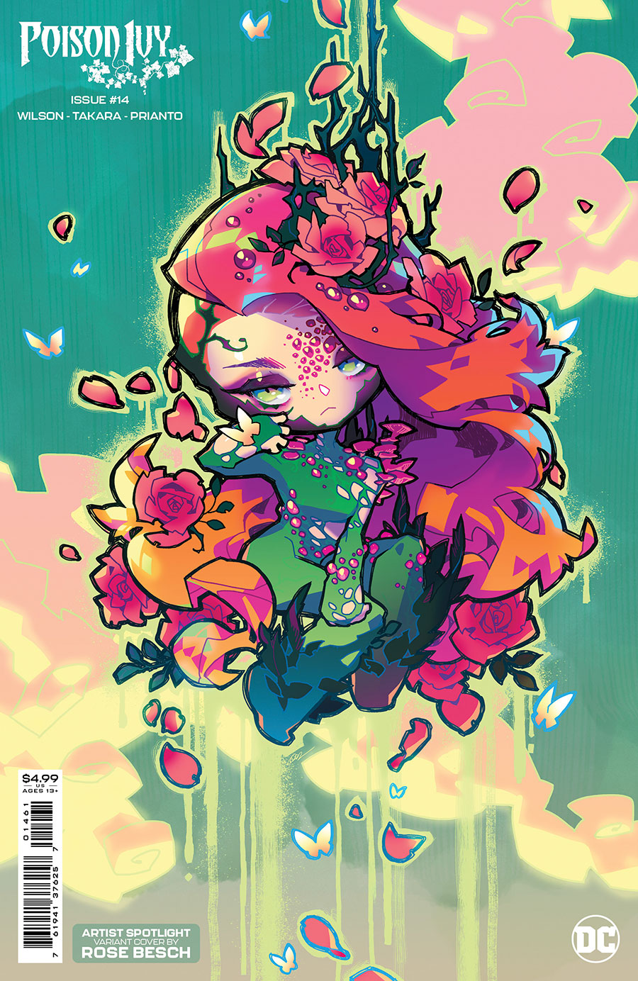 Poison Ivy #14 Cover D Variant Rose Besch Creator Card Stock Cover