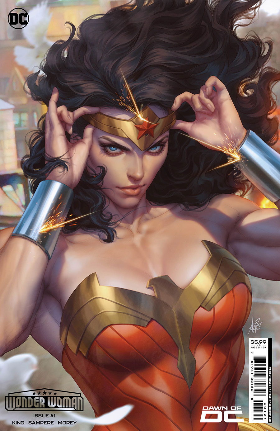 Wonder Woman Vol 6 #1 Cover B Variant Stanley Artgerm Lau Card Stock Cover (Limit 1 Per Customer)