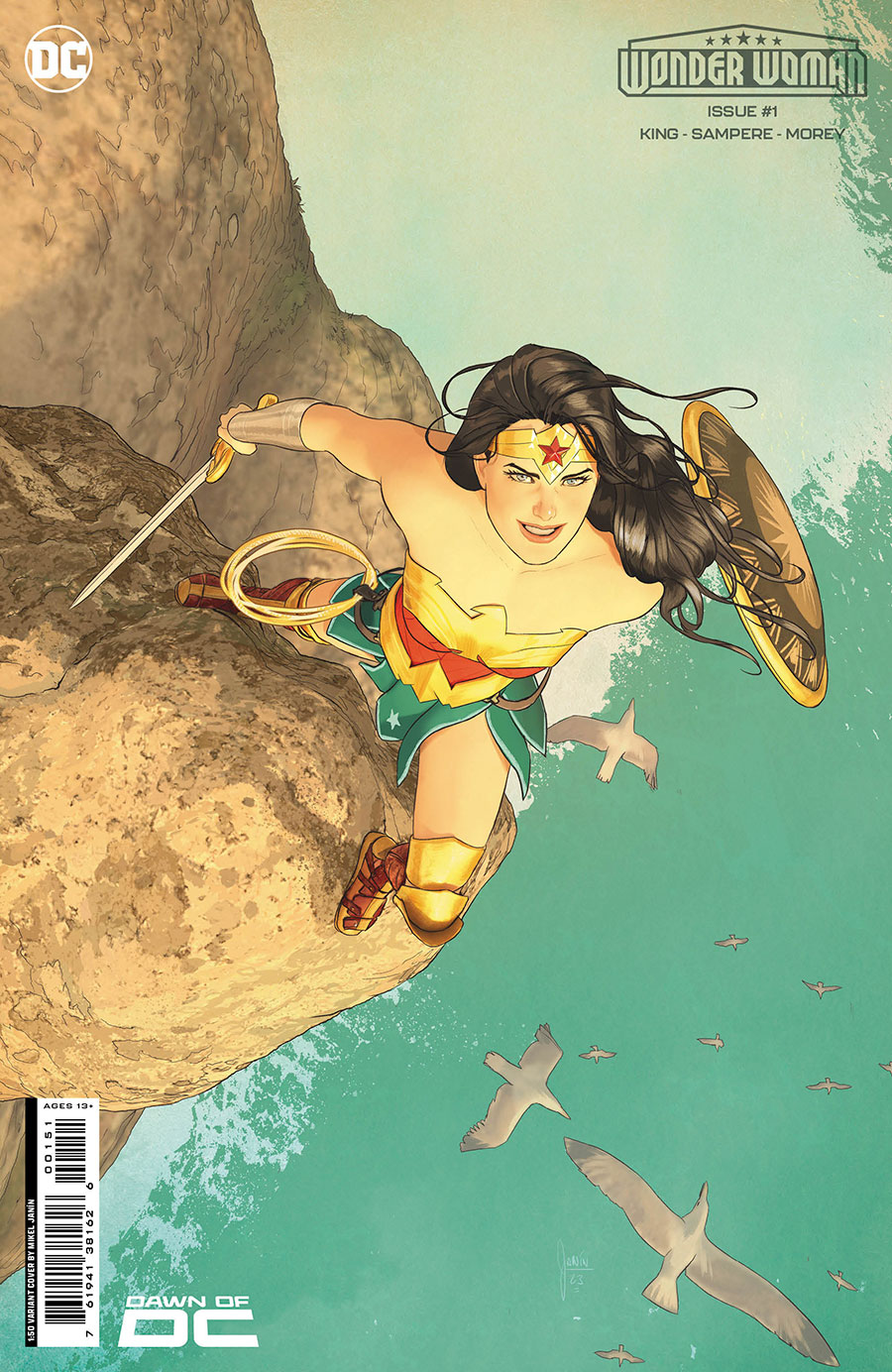 Wonder Woman Vol 6 #1 Cover H Incentive Mikel Janin Card Stock Variant Cover
