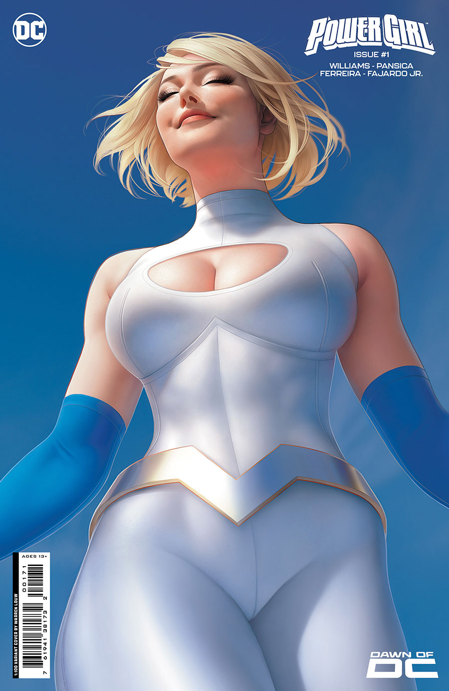 Power Girl Vol 3 #1 Cover H Incentive Warren Louw Card Stock Variant Cover