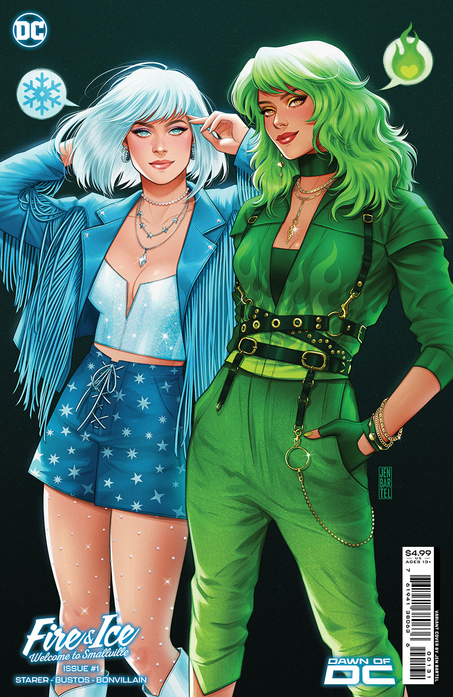 Fire & Ice Welcome To Smallville #1 Cover C Variant Jen Bartel Card Stock Cover