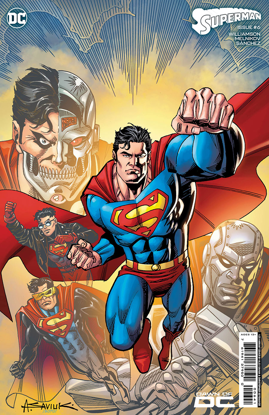 Superman Vol 7 #6 Cover G Incentive Alex Saviuk Card Stock Variant Cover