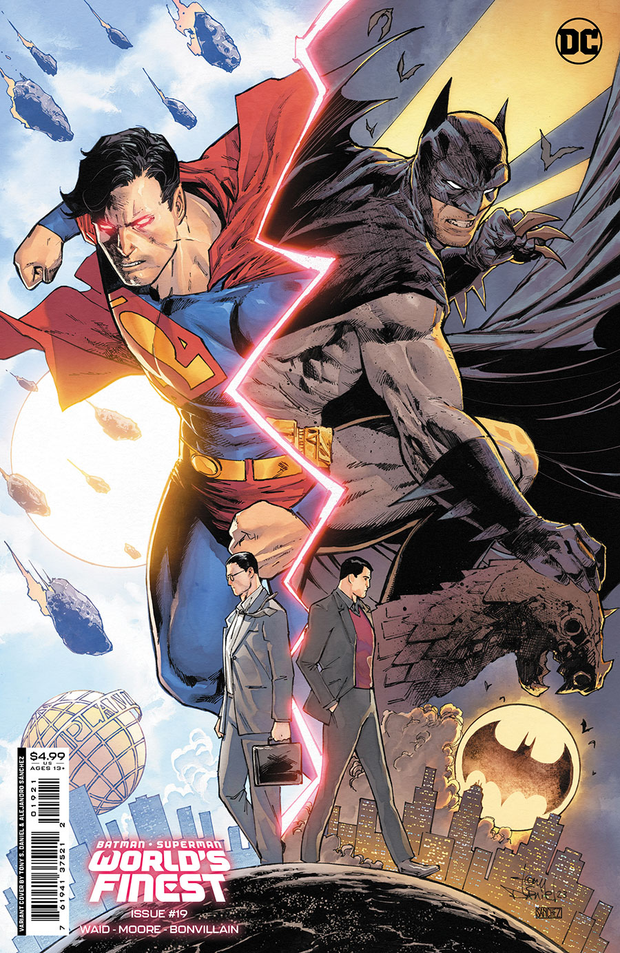 Batman Superman Worlds Finest #19 Cover B Variant Tony S Daniel & Alejandro Sanchez Card Stock Cover