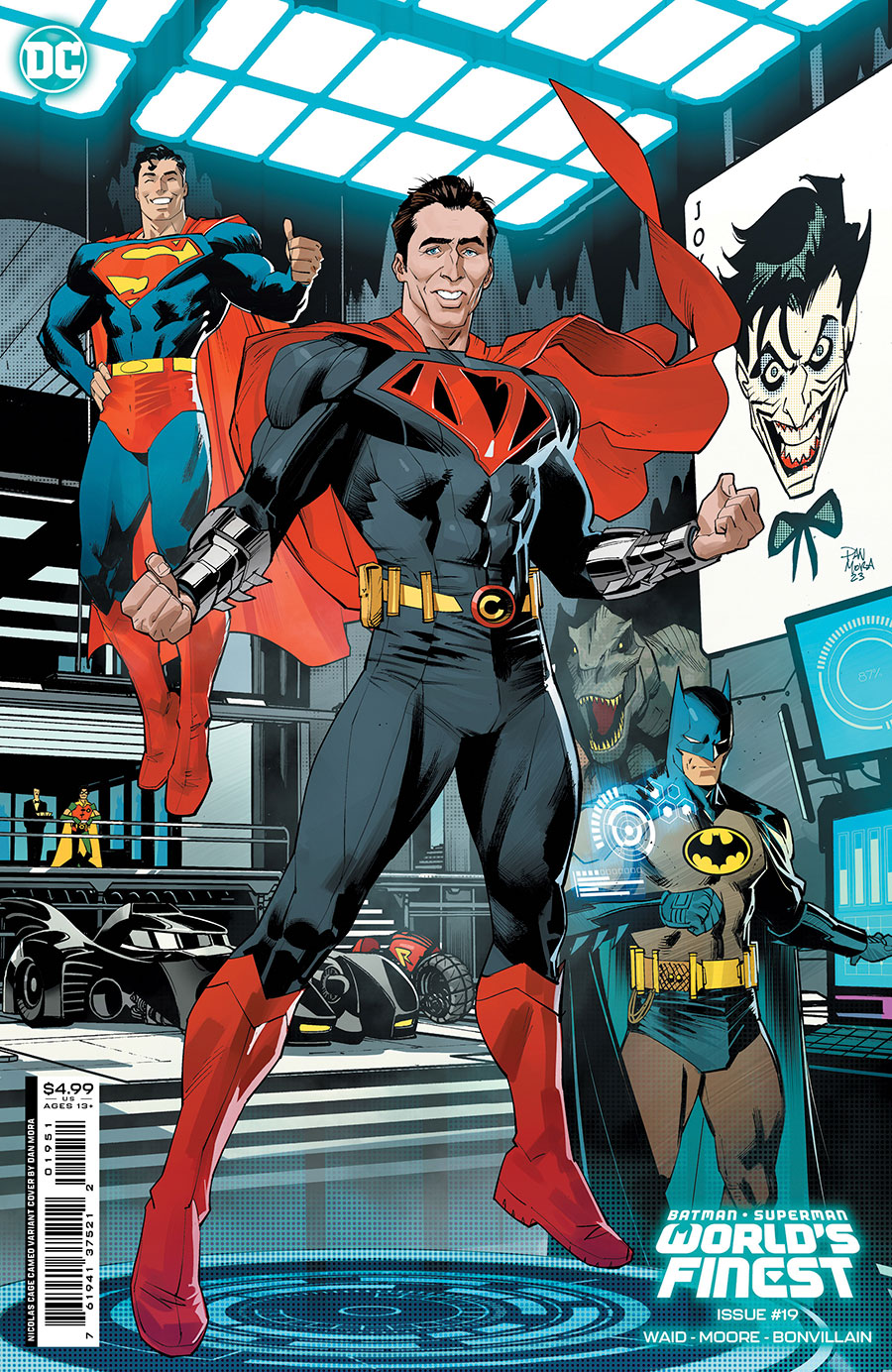 Batman Superman Worlds Finest #19 Cover C Variant Dan Mora Nicolas Cage Super-Variant Card Stock Cover