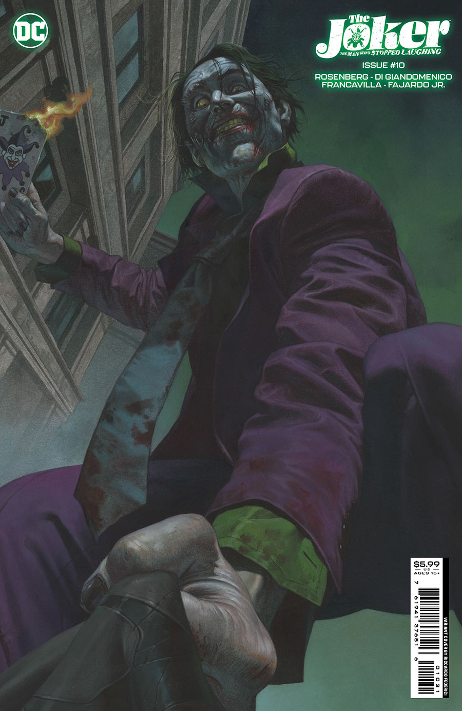 Joker The Man Who Stopped Laughing #10 Cover C Variant Riccardo Federici Cover