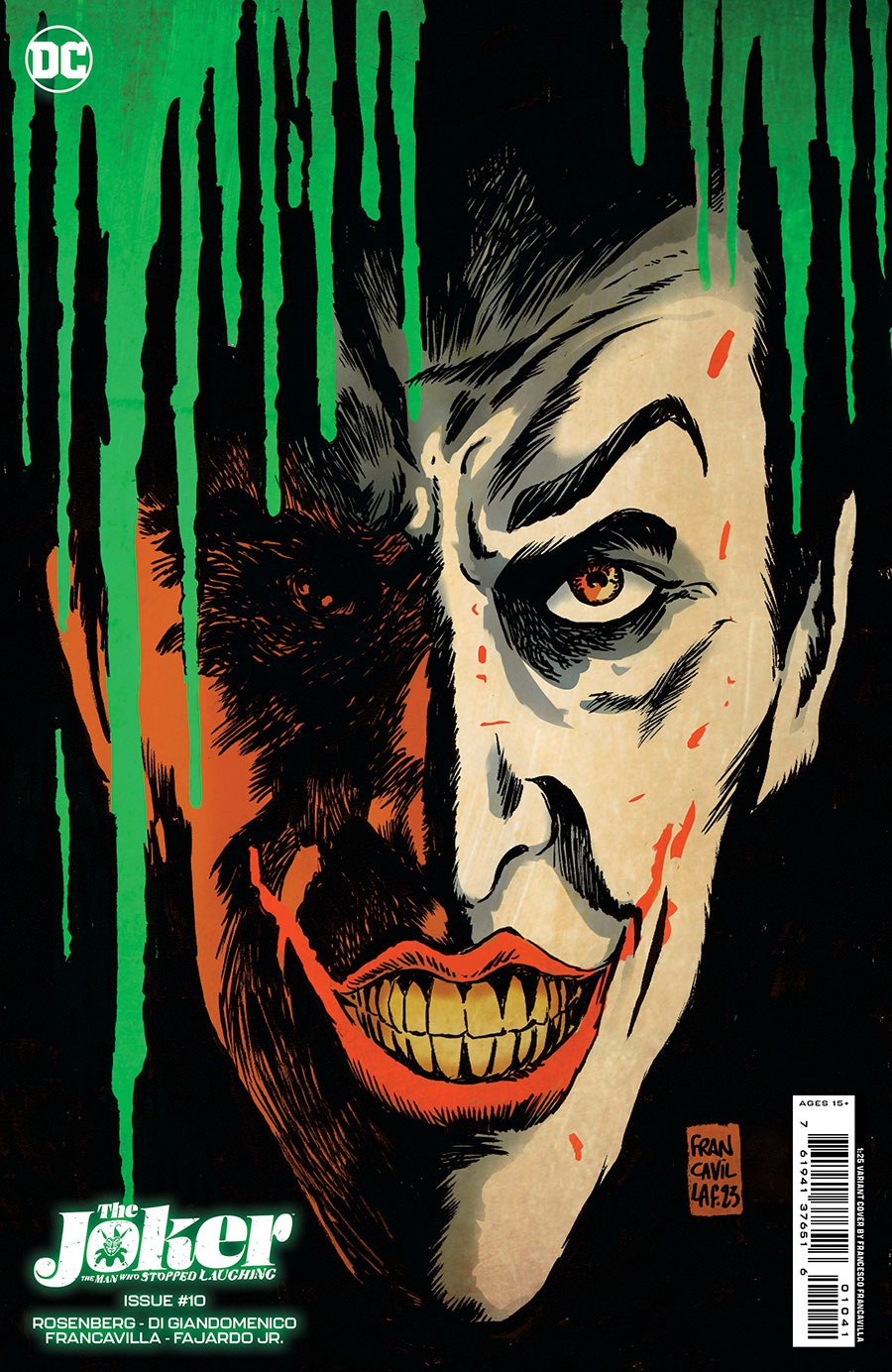 Joker The Man Who Stopped Laughing #10 Cover D Incentive Francesco Francavilla Variant Cover