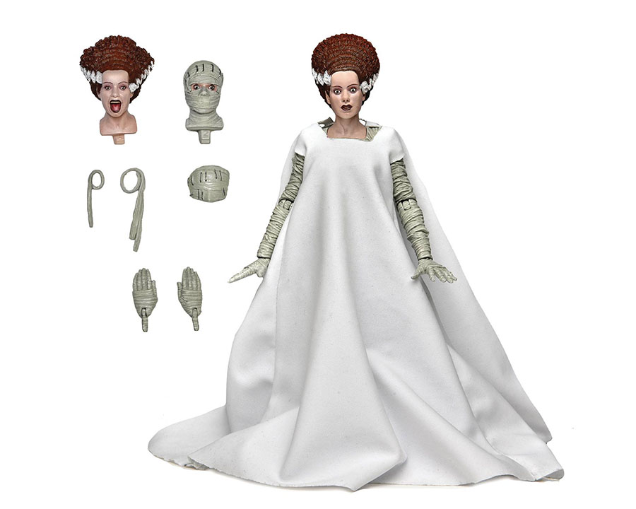 Universal Monsters Bride Of Frankenstein Ultimate 7-Inch Action Figure Color Version