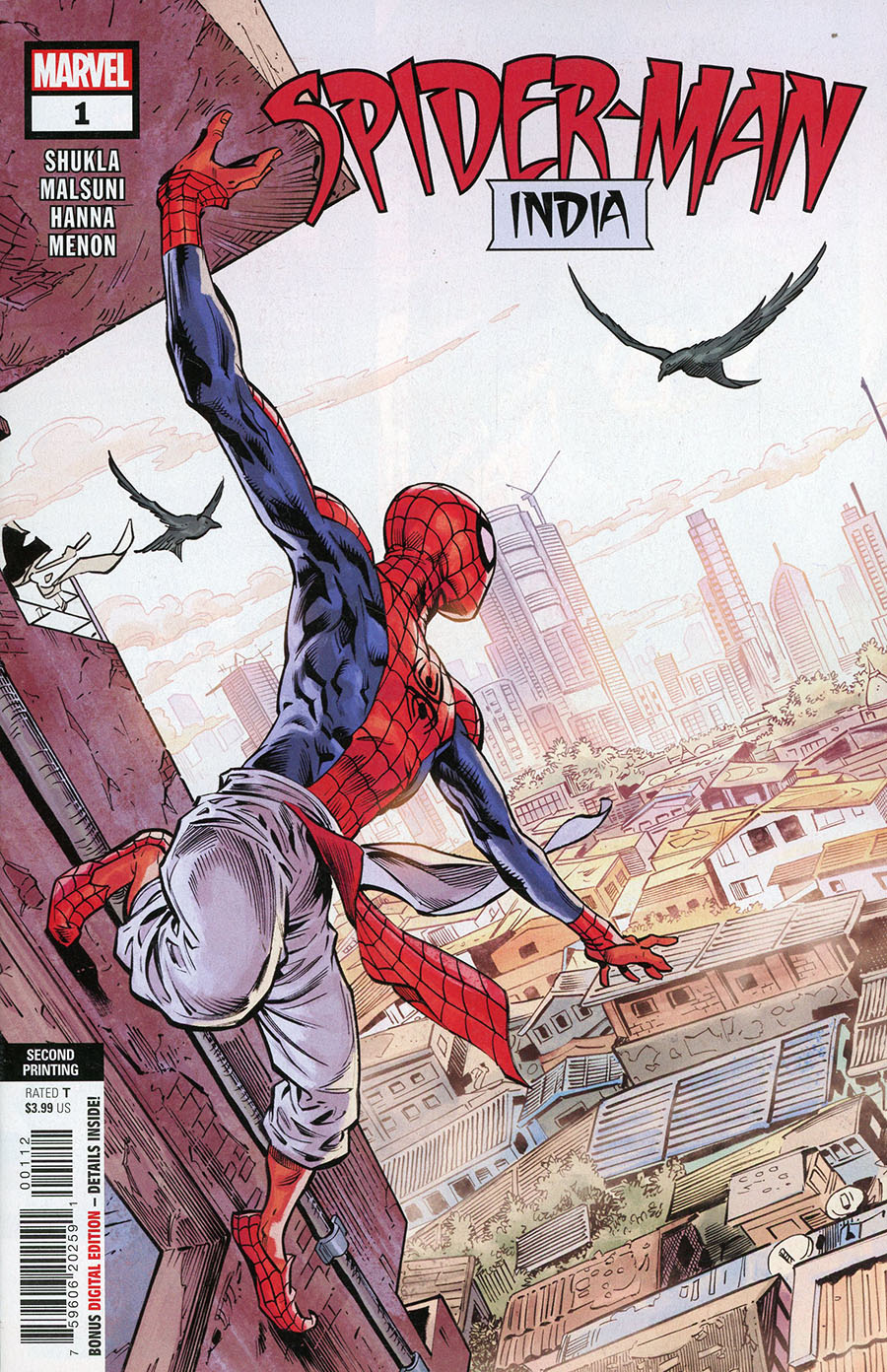 Spider-Man India Vol 2 #1 Cover H 2nd Ptg Abhishek Malsuni Variant Cover