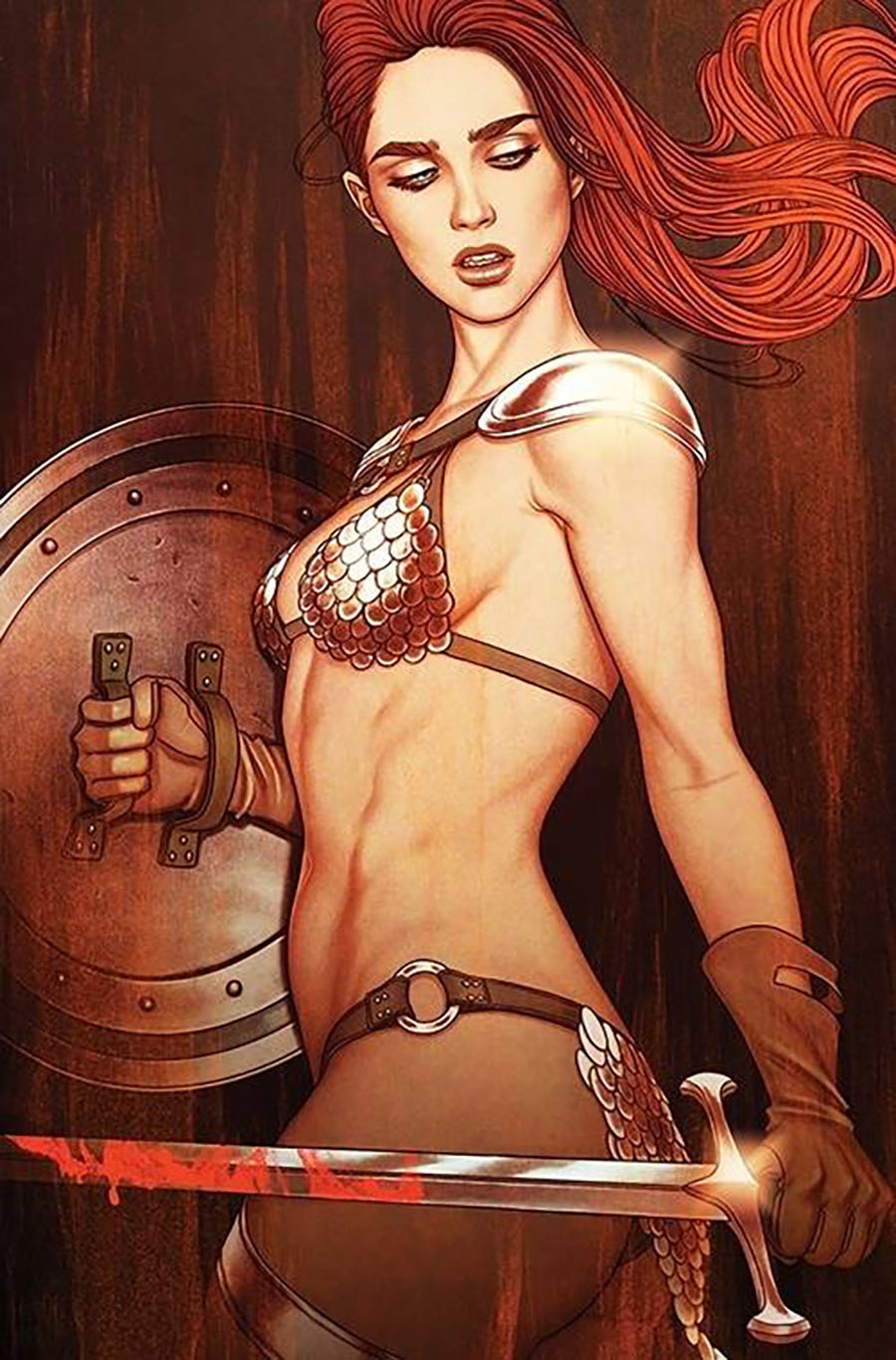 Red Sonja Vol 10 #1 Cover Z-U Incentive Jenny Frison Virgin Foil Cover