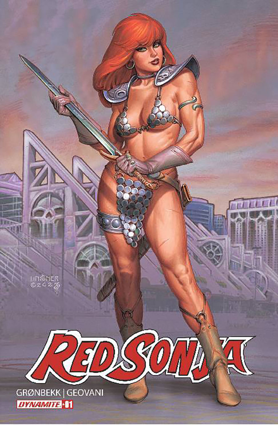 Red Sonja Vol 10 #1 Cover Z-W SDCC 2023 Exclusive Joseph Michael Linsner Variant Cover (Limit 1 Per Customer)