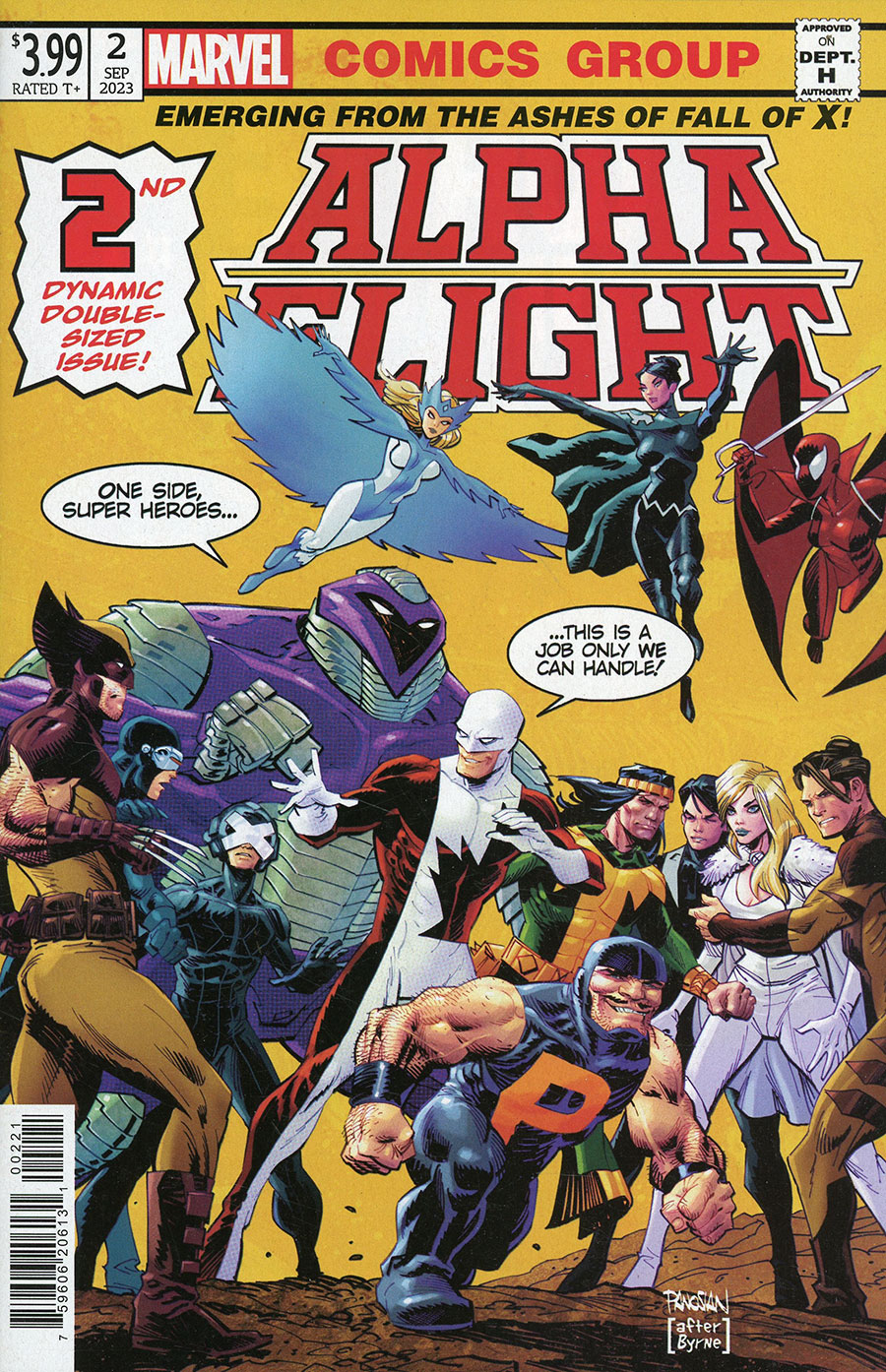 Alpha Flight Vol 5 #2 Cover B Variant Dan Panosian Homage Cover (Fall Of X Tie-In)