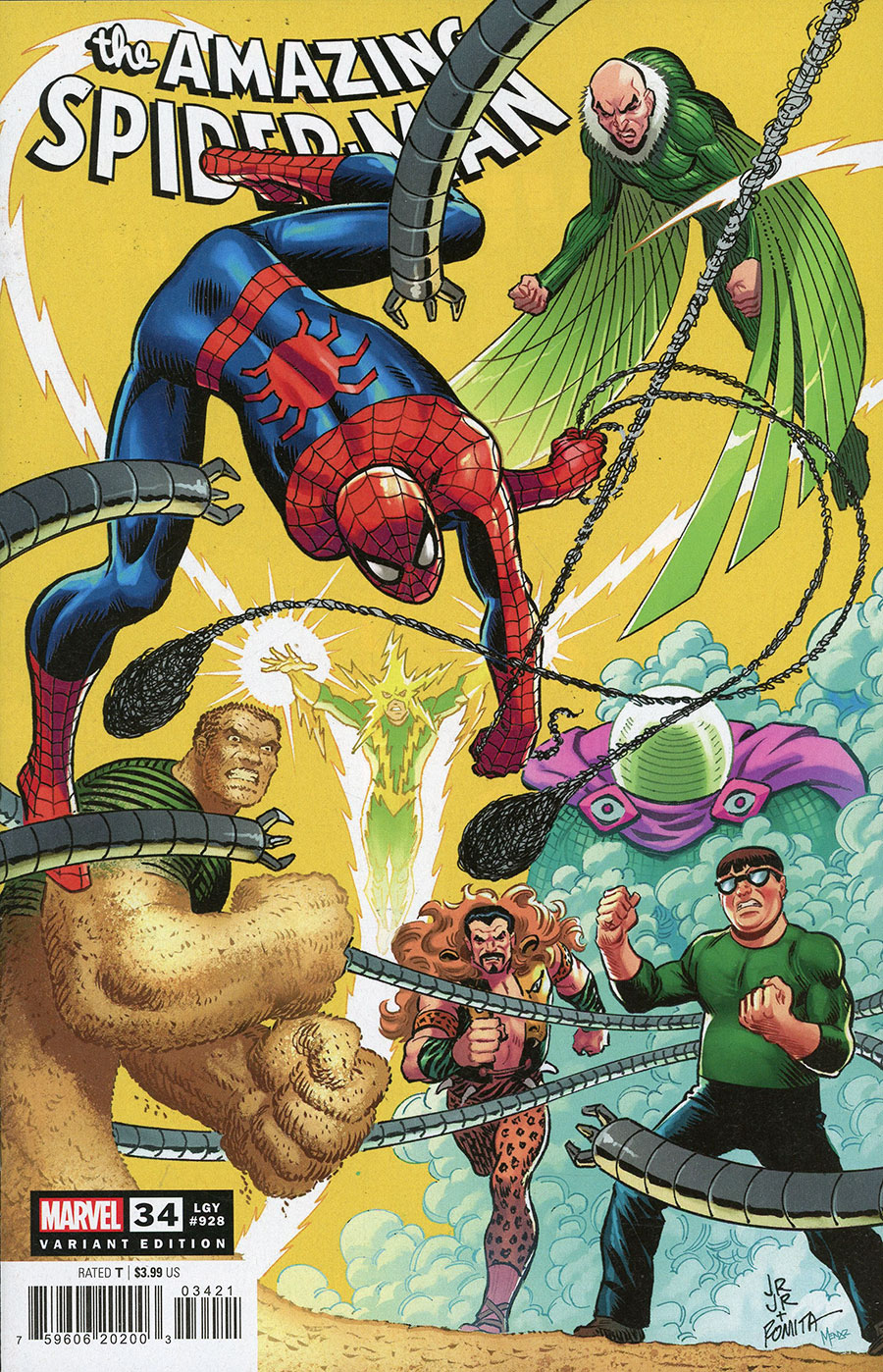 Amazing Spider-Man Vol 6 #34 Cover B Variant John Romita Jr & John Romita Sr Cover