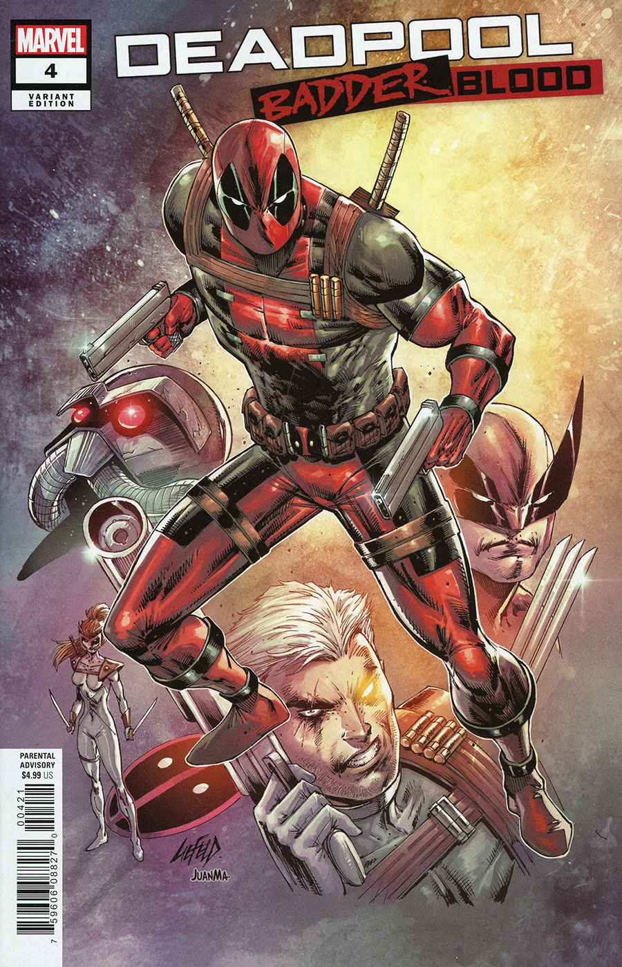 Deadpool Badder Blood #4 Cover B Variant Rob Liefeld Cover