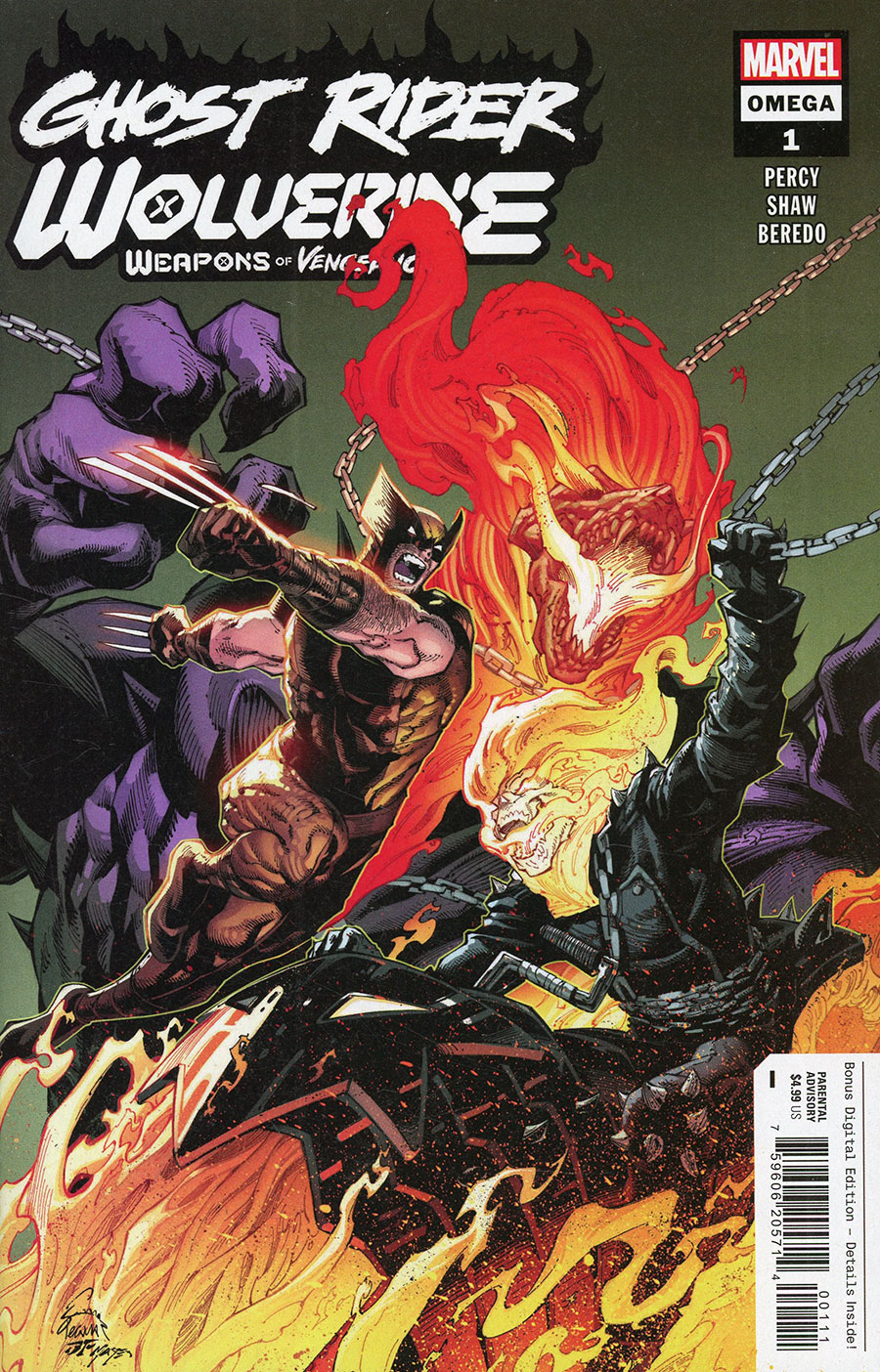Ghost Rider Wolverine Weapons Of Vengeance Omega #1 (One Shot) Cover A Regular Ryan Stegman Cover (Weapons Of Vengeance Part 4)