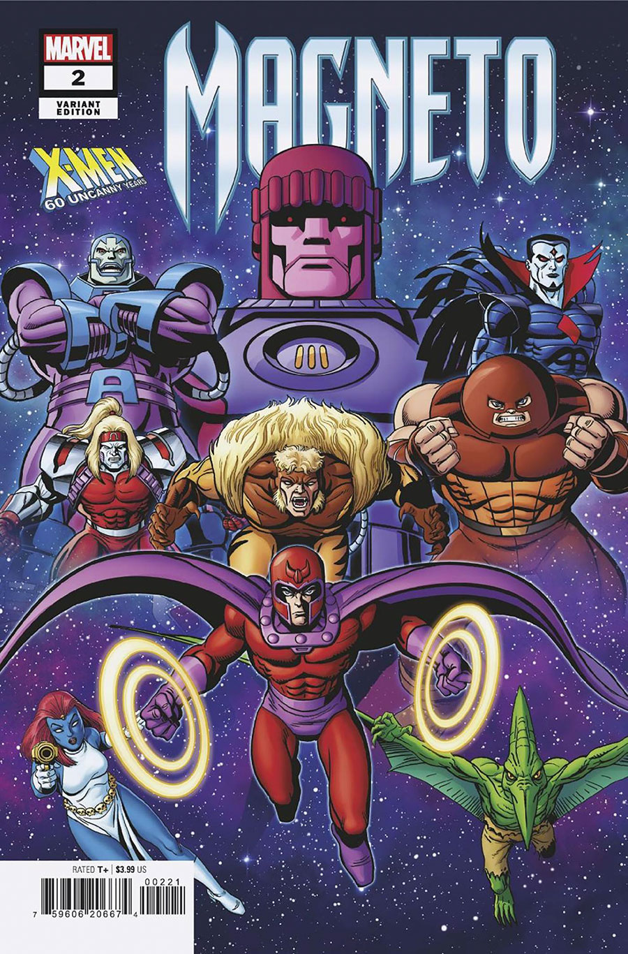Magneto Vol 4 #2 Cover B Variant Larry Houston X-Men 60th Anniversary Cover (Limit 1 Per Customer)