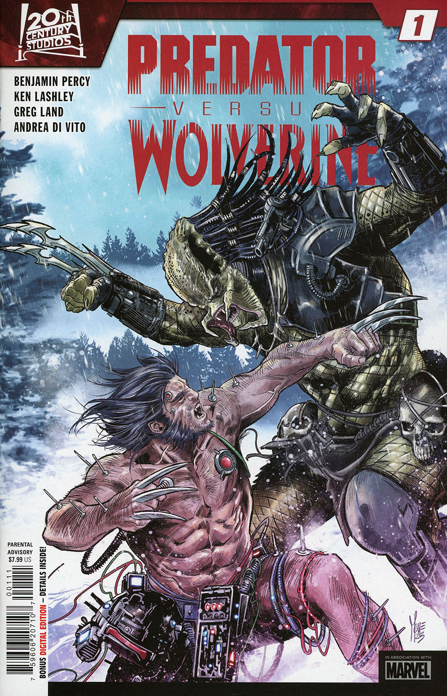 Predator vs Wolverine #1 Cover A Regular Marco Checchetto Cover