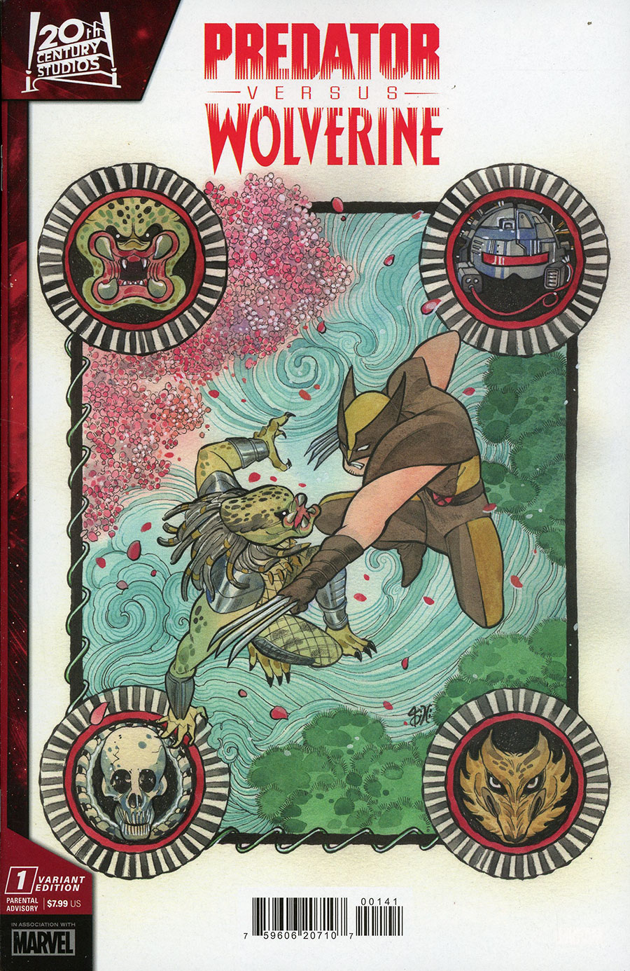 Predator vs Wolverine #1 Cover E Variant Peach Momoko Cover