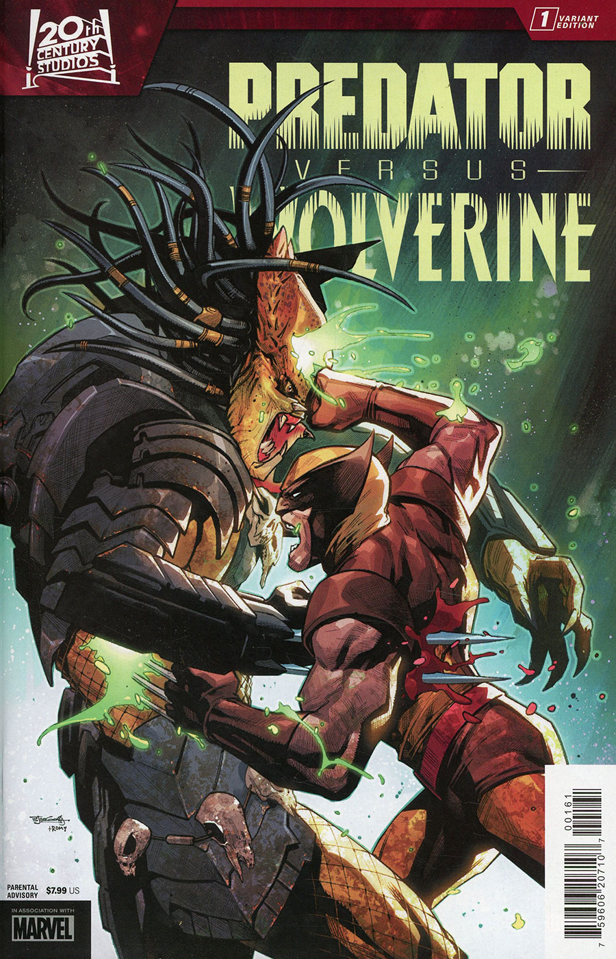 Predator vs Wolverine #1 Cover G Variant Stephen Segovia Cover